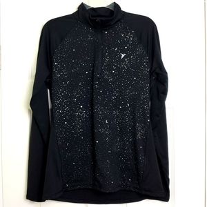 Old Navy moon/stars thumb holes hi-low quarter zip